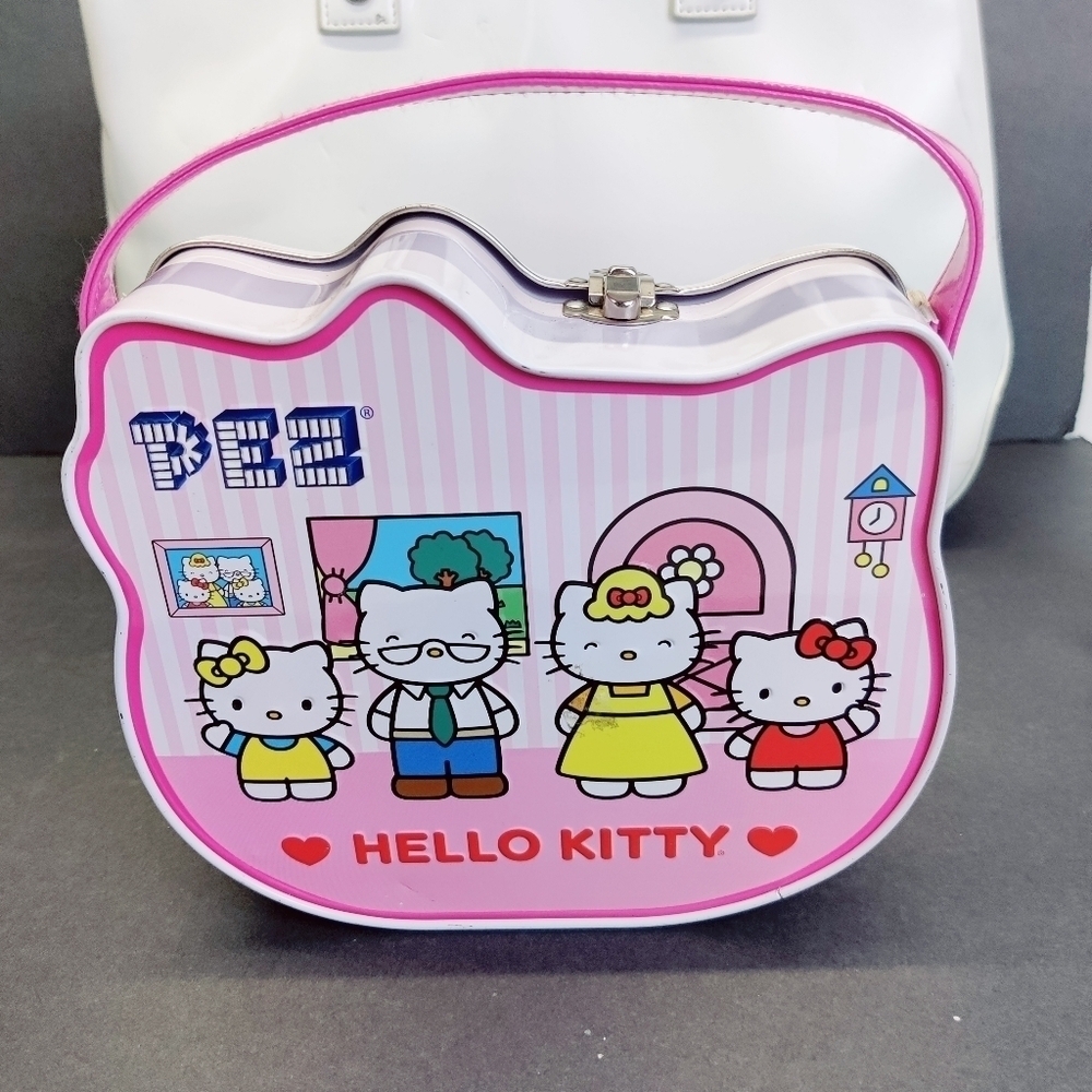 Y2K Hello Kitty Doll Denim & Gingham + Free Collection: Purse, PEZ Box, Coin Bag - Picture 7 of 16